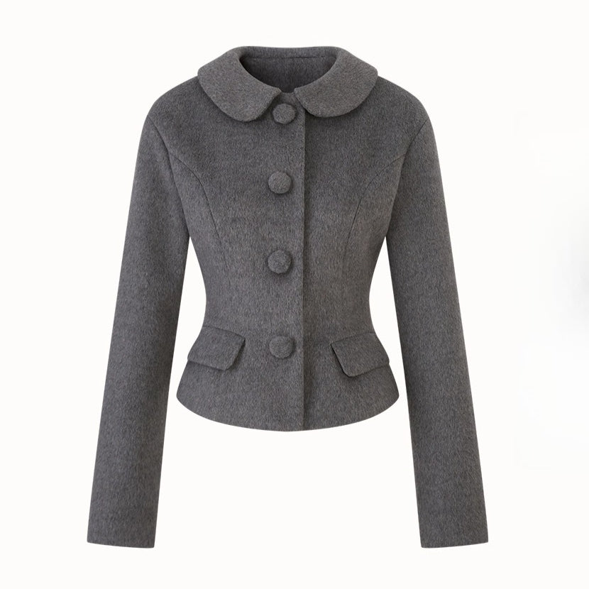 Cosagach Woolen Chic Jacket &amp; Shorts Set