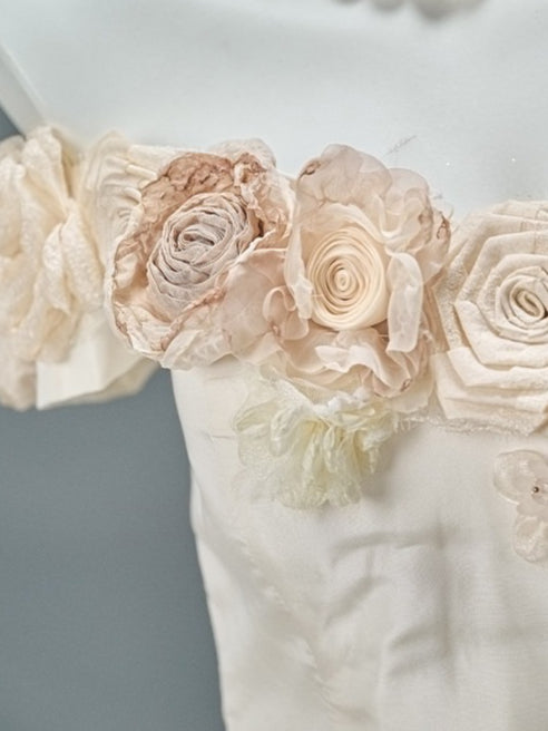 “Whispering Woods” Floral Off-Shoulder Couture Gown