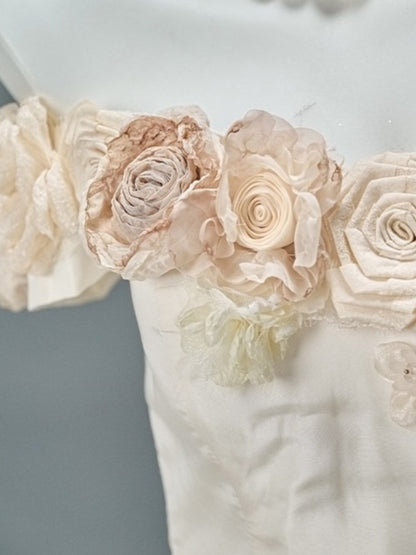 “Whispering Woods” Floral Off-Shoulder Couture Gown