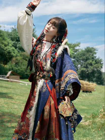 &quot;雪原花-盗墓笔记联名&quot; Modern-Style Hanfu Set