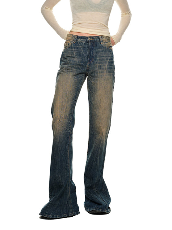 Denim Flared Pants