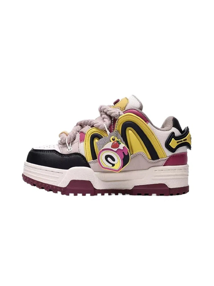 Turmeric Purple Chunky Casual Sneakers