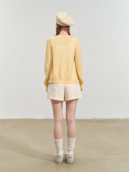 Playful Embroidered Patch Knit Cardigan