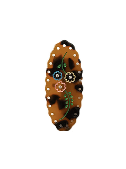 Tortoiseshell-colored Acetate Hair Clip