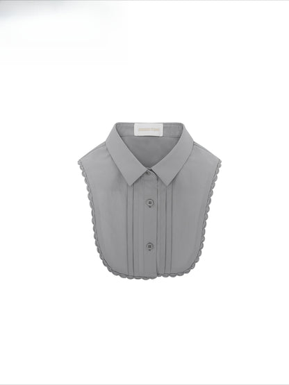 Ruffled Cotton Detachable Collar