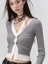 2-in-1 Long-sleeve Knitted Cardigan - CHINASQUAD