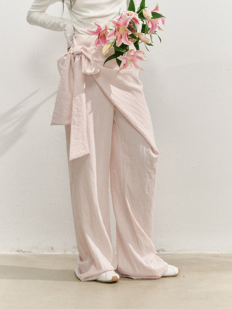 Creamy Pink Apron-Designed Sun-Protective Pants - CHINASQUAD