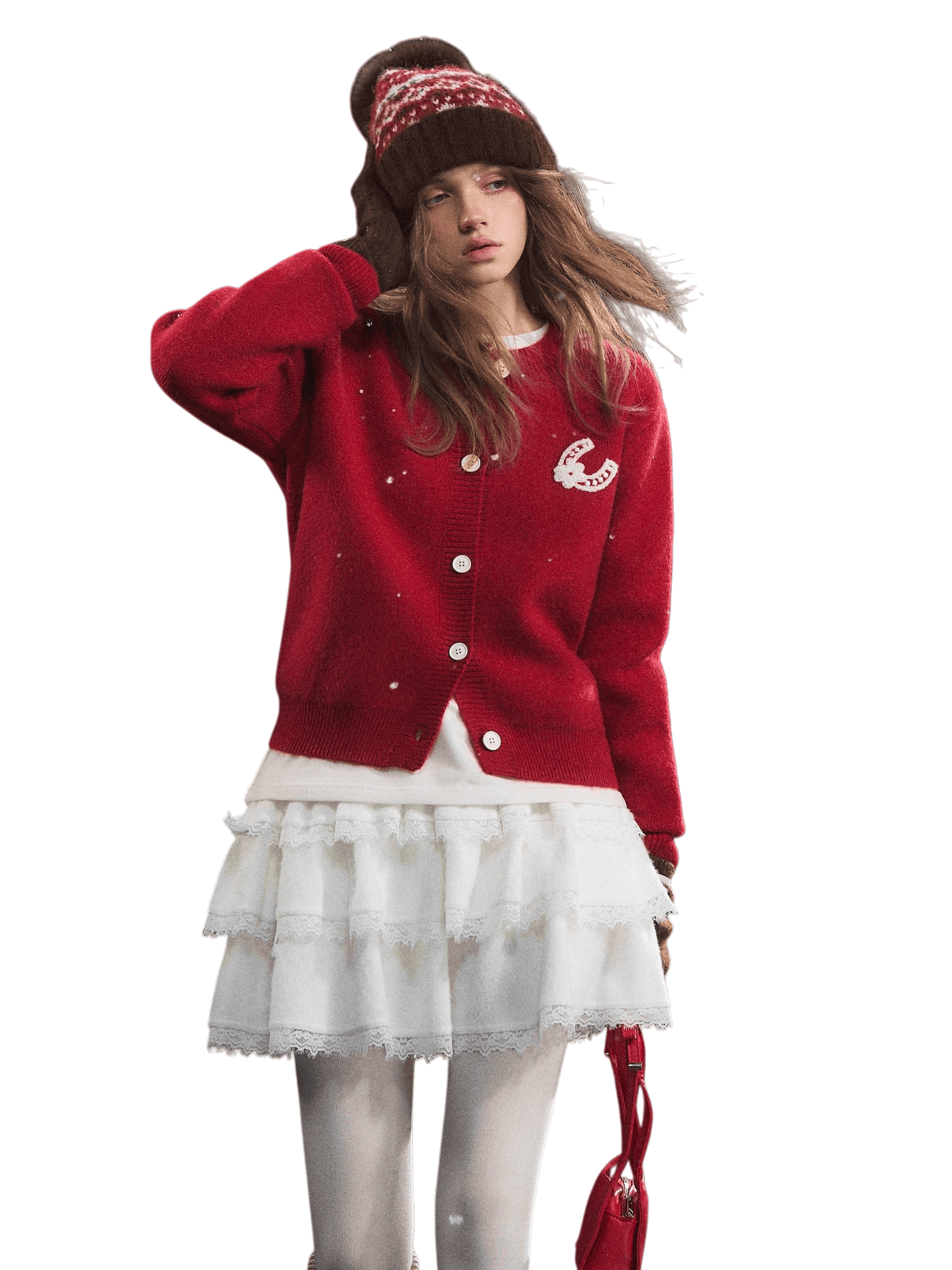 Lucky Pony Crewneck Cardigan