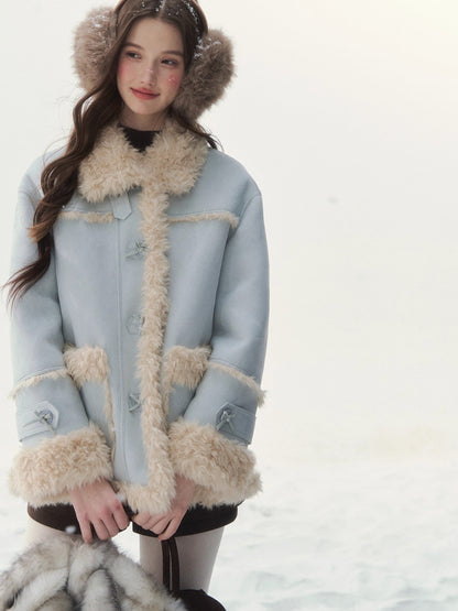 Reversible Faux Shearling Winter Jacket