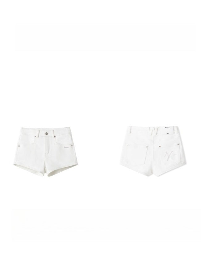 Polar High-Stretch Denim Shorts