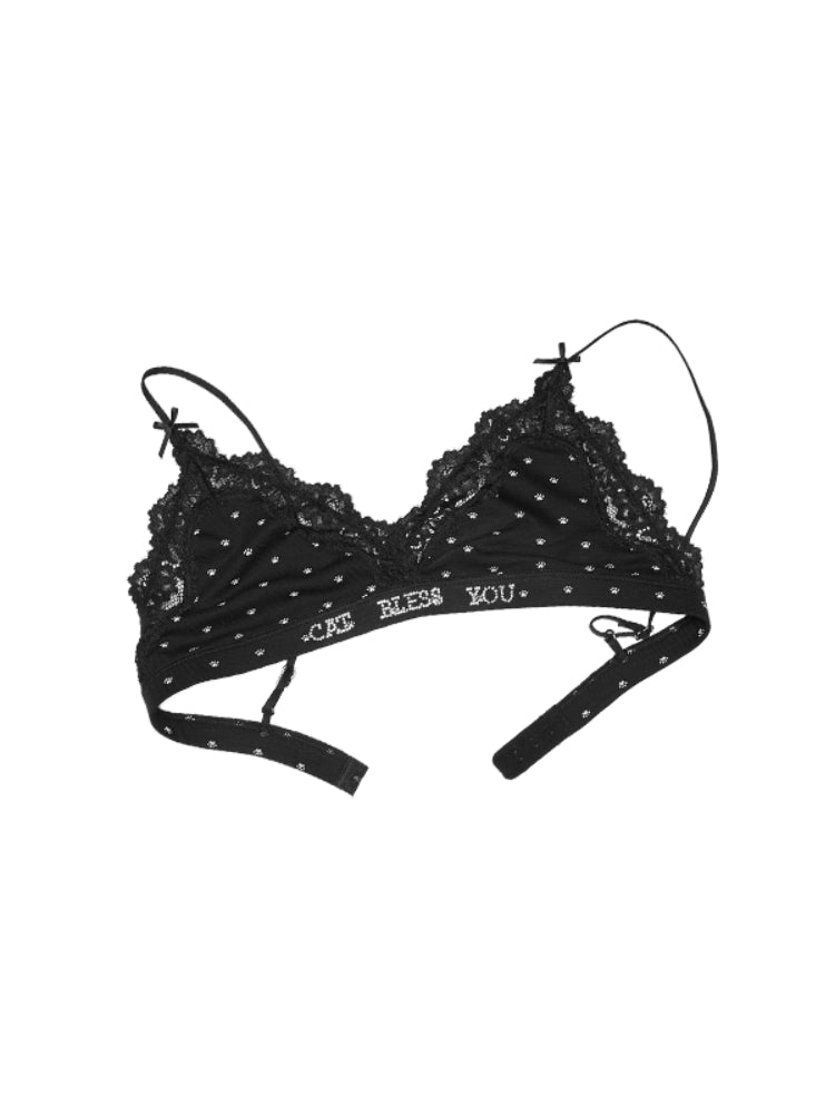 Cat Paw Triangle Bra &amp; Pant Set