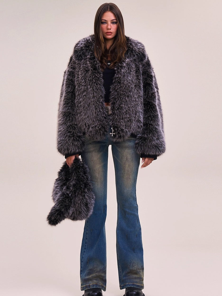 Arctic Cross Faux Fur Jacket