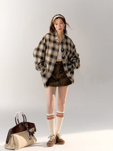 Black & Blue Vintage Plaid Shirt - CHINASQUAD