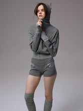 Double-Slider Small Polka Dot Devil Horn Hoodie - CHINASQUAD