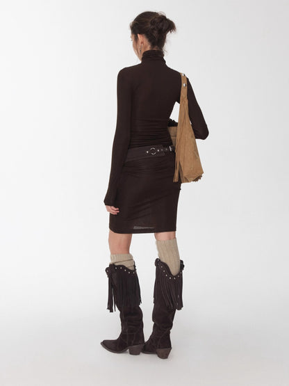 Crystal-Embellished Turtleneck