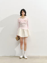 Asymmetric Shoulder Voluminous Ruched T-Shirt - CHINASQUAD