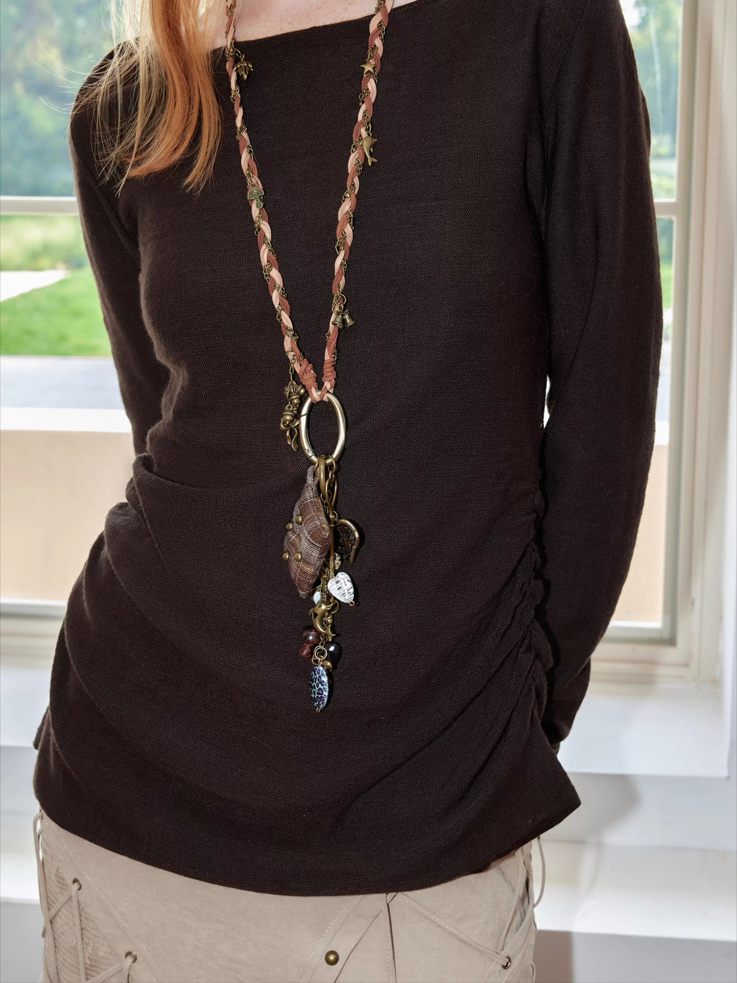 Handmade Punk Long Sweater Chain Necklace