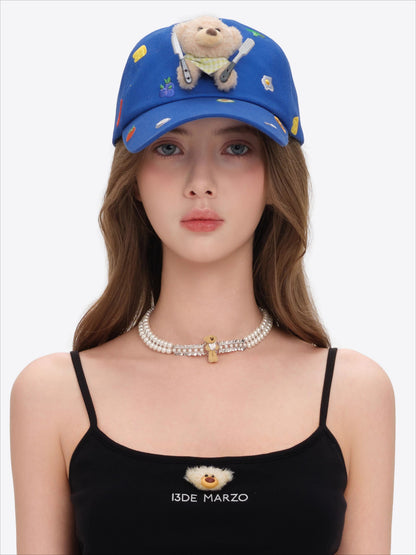 Breakfast Embroidery Baseball Cap