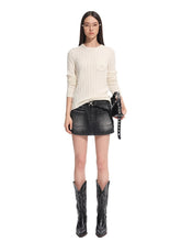 "Djembe Series" Wool Round Neck Slim Knit Crewneck - CHINASQUAD