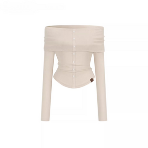 S / Light Coffee Top
