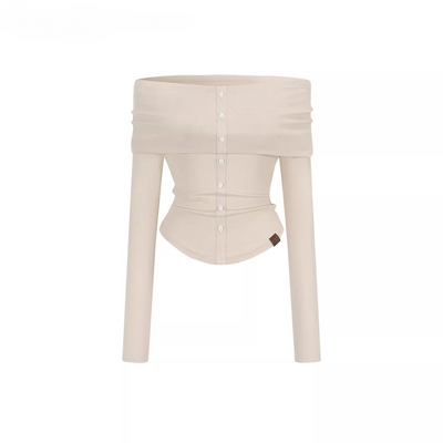 S / Light Coffee Top