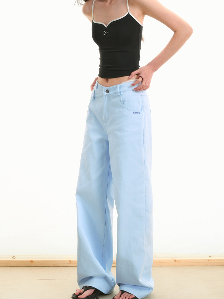 Pearl Rhinestone Slimming Casual Pants