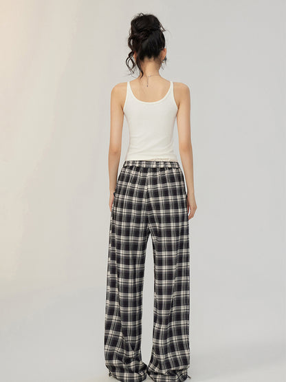 Fake Two-piece Lace Wide-leg Pants