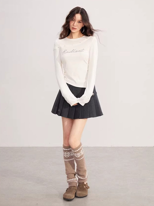 Asymmetrical Patchwork Knit Base Layer