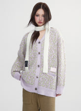 Mohair Knitted Cardigan - CHINASQUAD