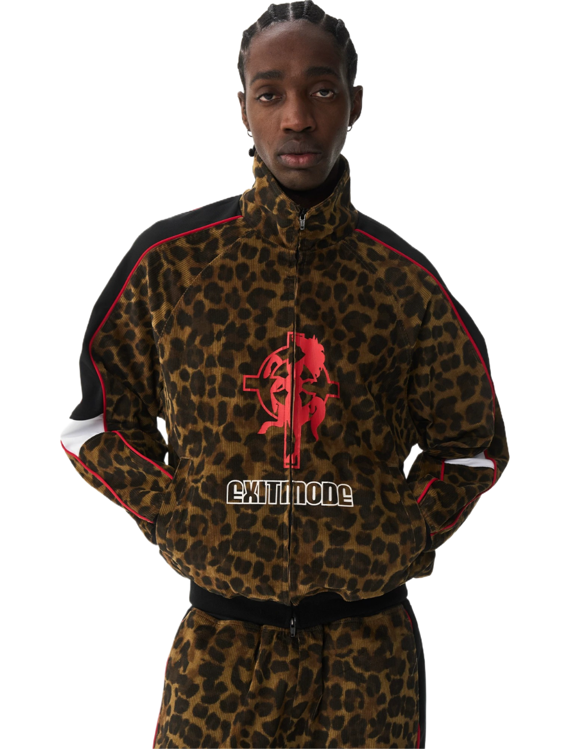 Vintage Leopard Print Sport Jacket