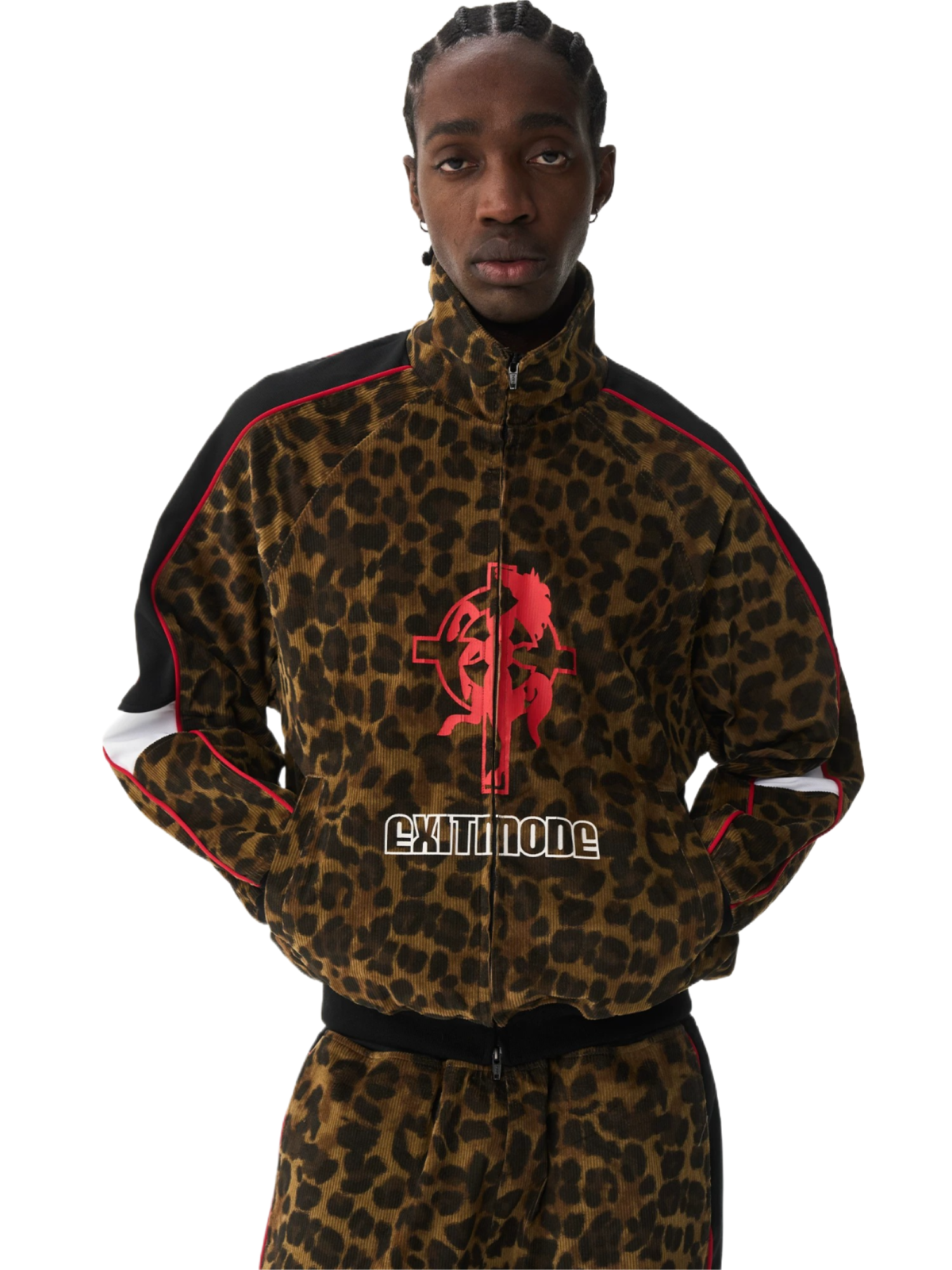 Vintage Leopard Print Sport Jacket