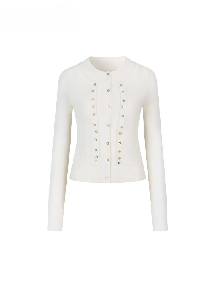 Fake Two-Piece Double-Layer Slim Knit Top