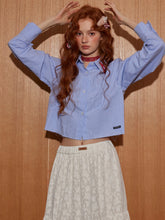 Plaid Cropped Frayed-Hem Shirt - CHINASQUAD