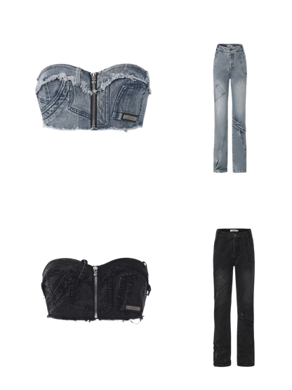 Deconstructed Denim Set