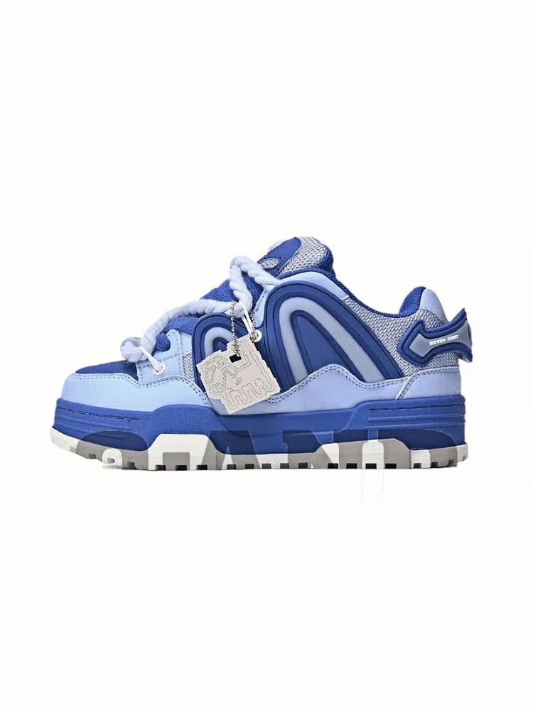 Dreamy Blue Chunky Casual Sneakers