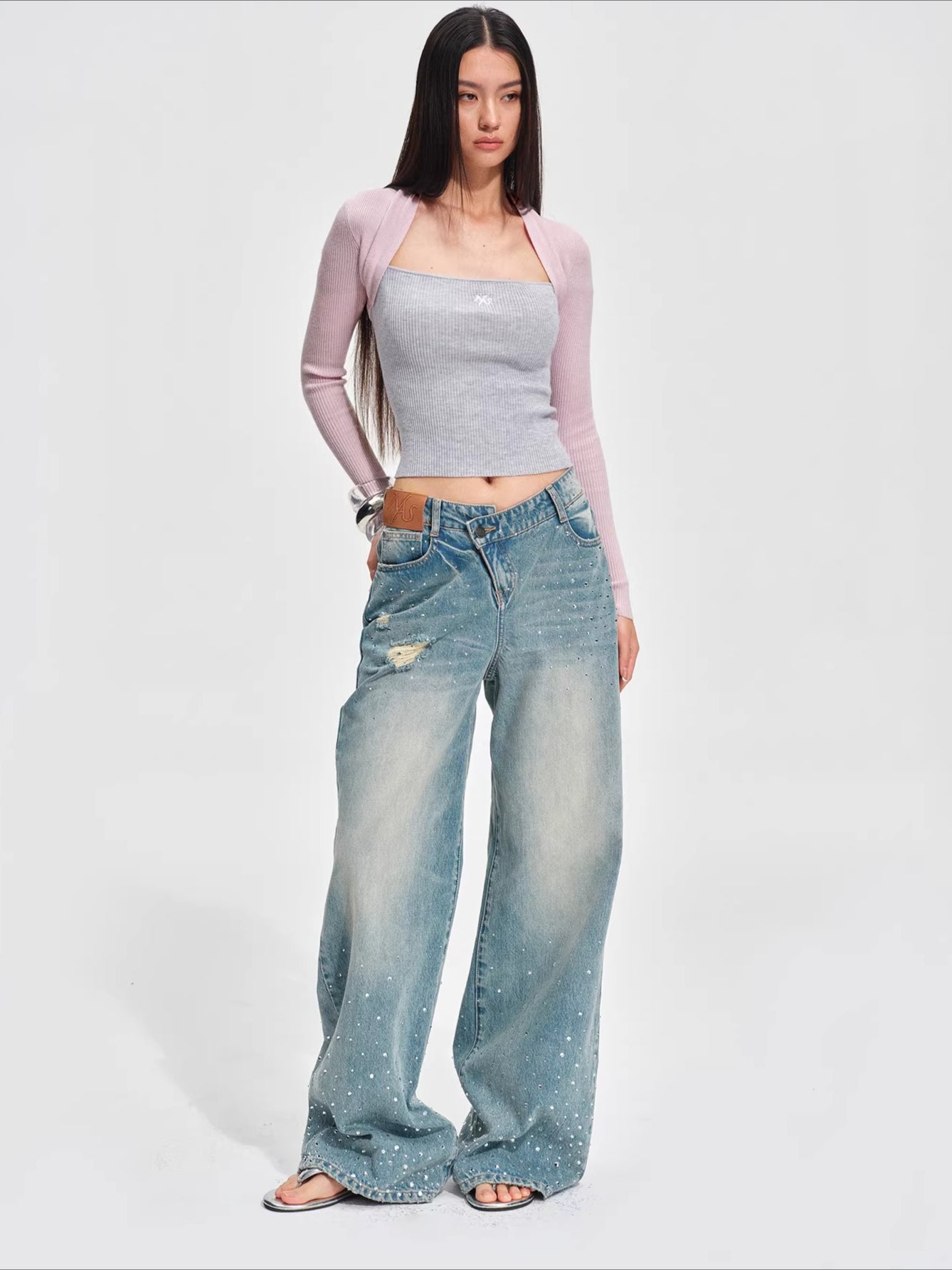 Slim-Fit Wool-Blend Knit Top