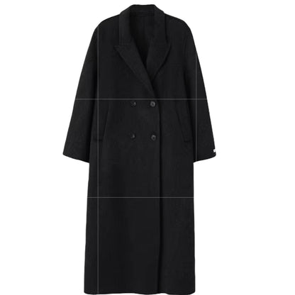 Extra-Long Tailored Wool Coat