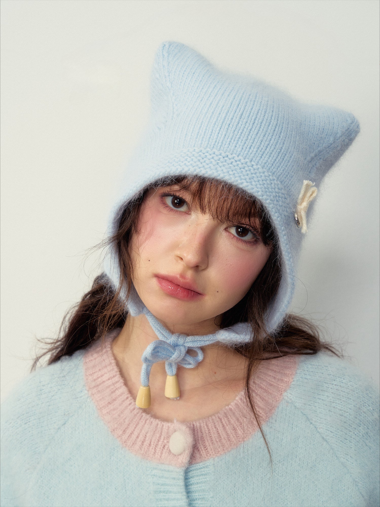 Rabbit Wool Cat Ear Hat