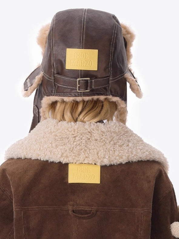 Vintage Aviator Earflap Winter Hat
