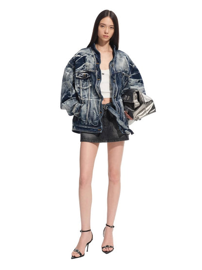 &quot;Feria Series&quot; Volcano Washed Denim Jacket - CHINASQUAD