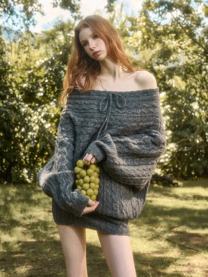 Little Deer Wool Cloud Knit Sweater &amp; Skirt/Shorts Set