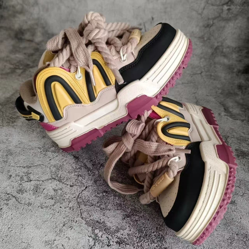 Turmeric Purple Chunky Casual Sneakers