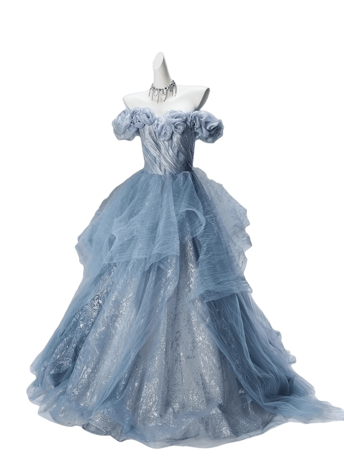 Blue Sakura Couture Gown