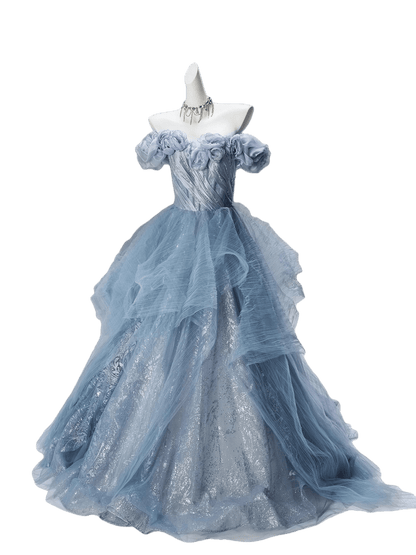 Blue Sakura Couture Gown