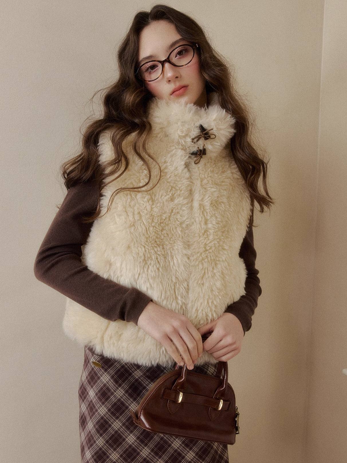 Reversible Vintage Faux-Fur Vest