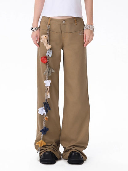 Unisex Structured Straight-Leg Trousers