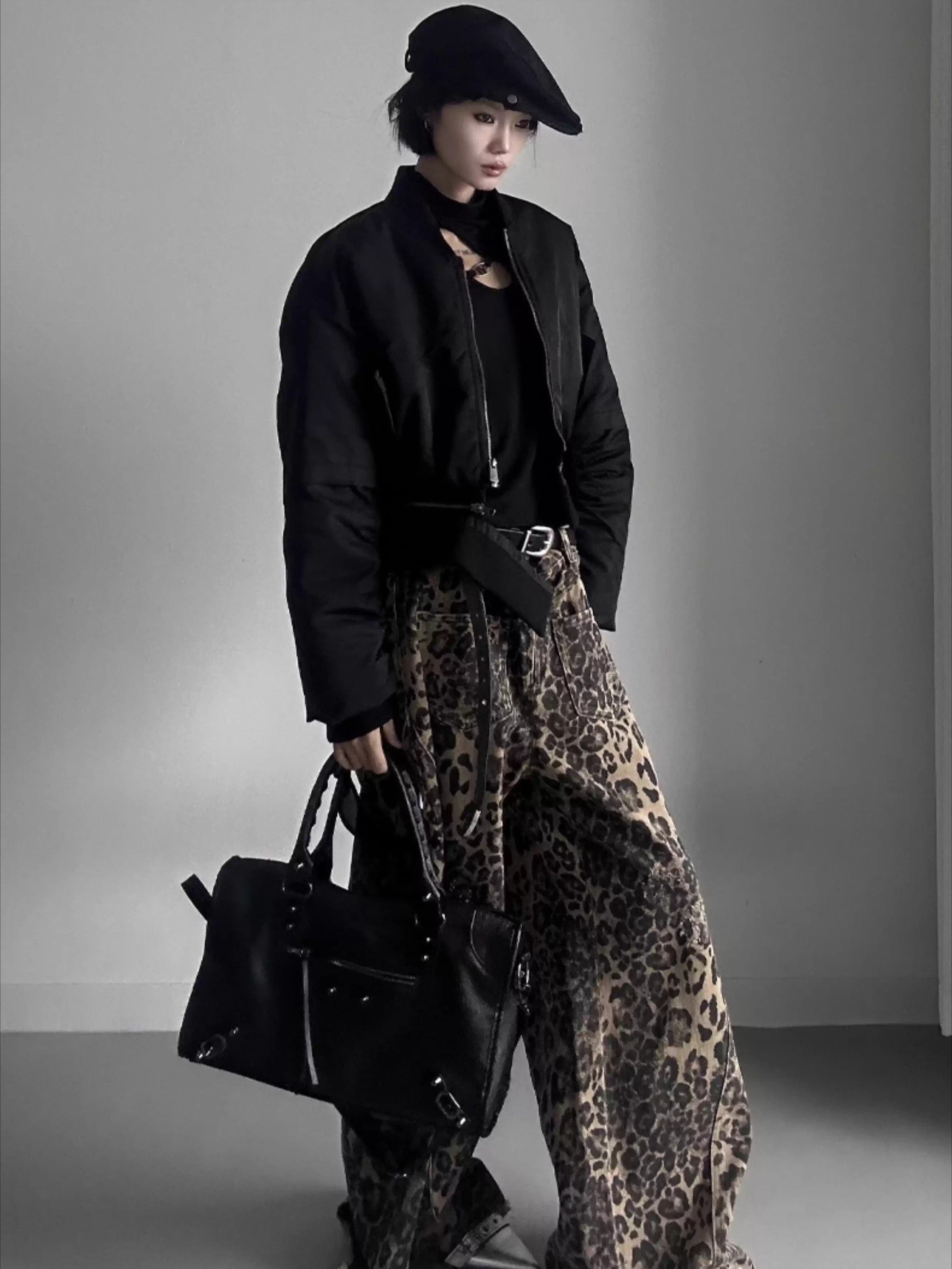 Logo Eyelet Genuine Leather Belt