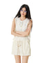 Skin-friendly Lace Hollow-out  Tank Top & Shorts Set - CHINASQUAD