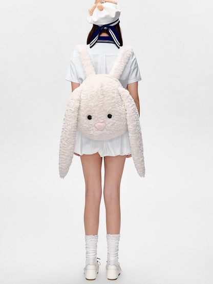 Oversized Plush Character Backpack