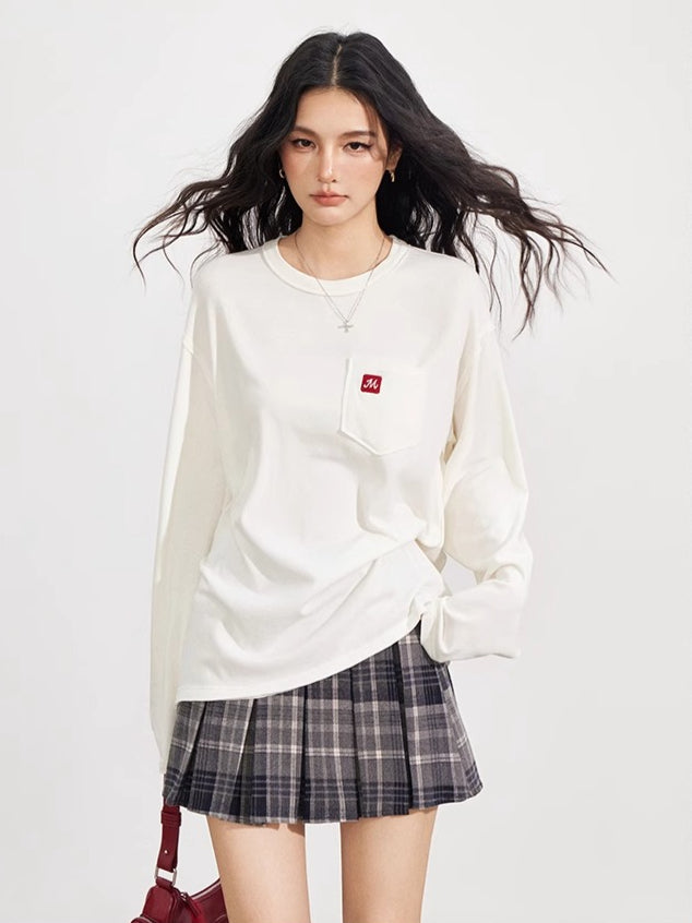 High-Waist Pleated Skirt - CHINASQUAD